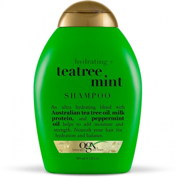 شامپو فری سولفات روغن درخت چای و نعناع اصلی و اورجینال اوجی ایکس (OGX)TEA TREE MINT